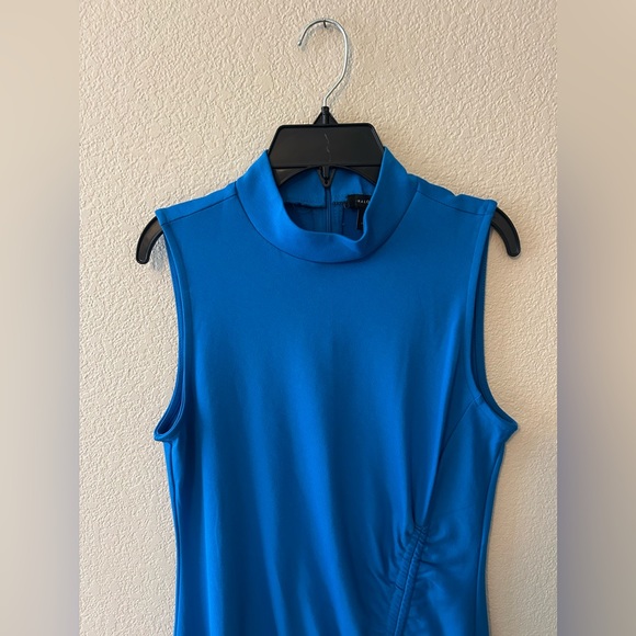 Halogen Cocktail Ruched Knee-Length Dress In Blue Size Small NWOT - Picture 3 of 8